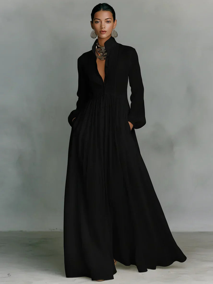 Alba™ | Vestido Largo Fluido de Elegancia Natural