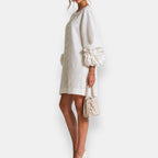 Marcelle | Vestido con flores en relieve
