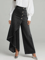 Pantalones Vaqueros Cruzados Elegantes