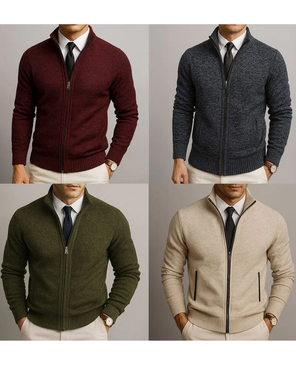 Leandro™ | Cárdigan de lana merino