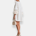 Marcelle | Vestido con flores en relieve