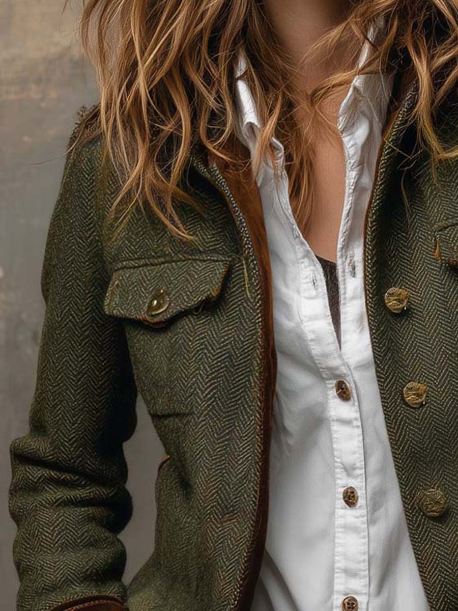 Blazer de espiga Honorine
