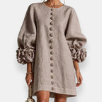 Marcelle | Vestido con flores en relieve