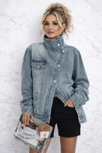 Cleo | Chaqueta Asimétrica Urbana con Botones