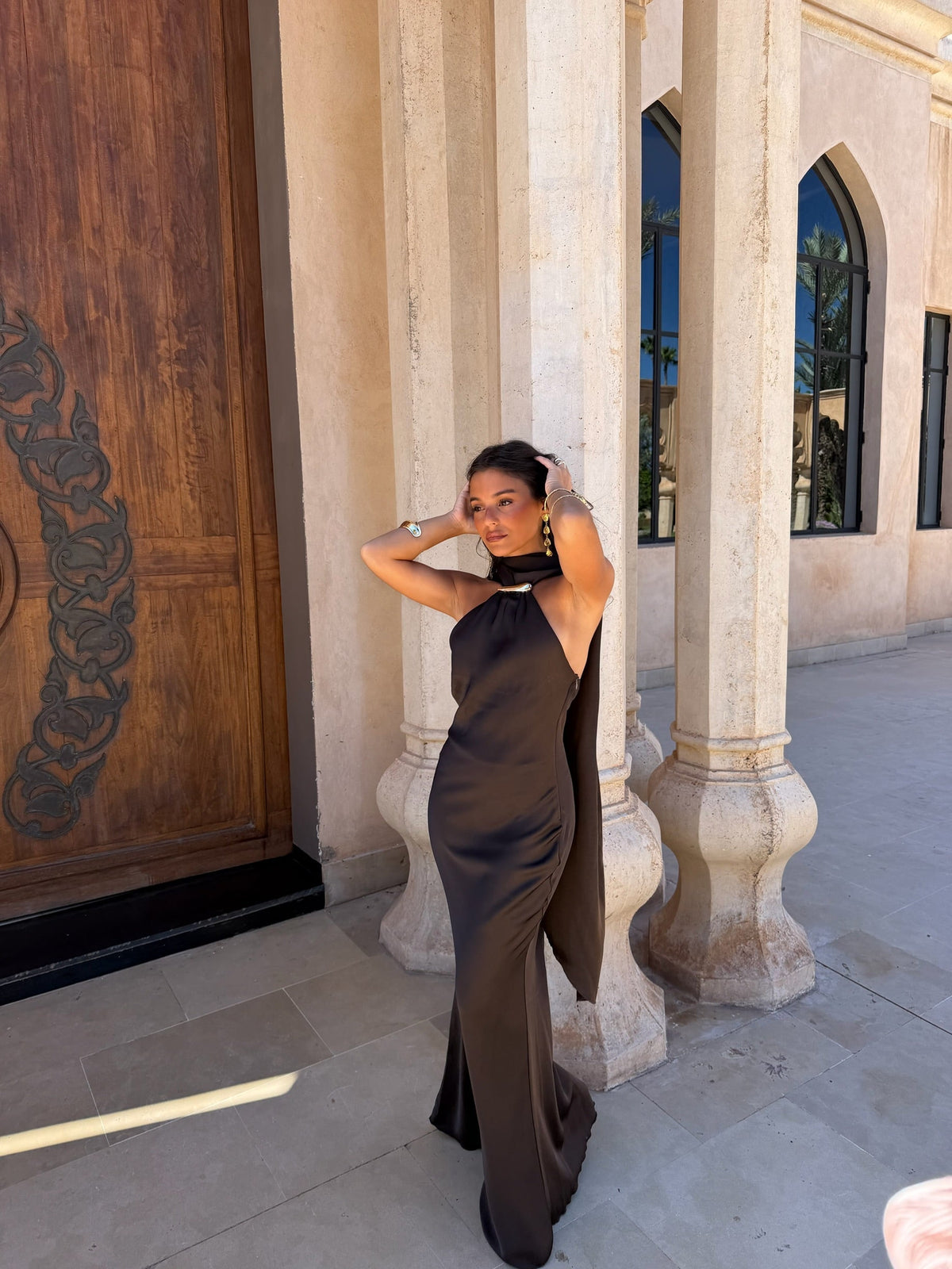 Vestido Safira en Marrón