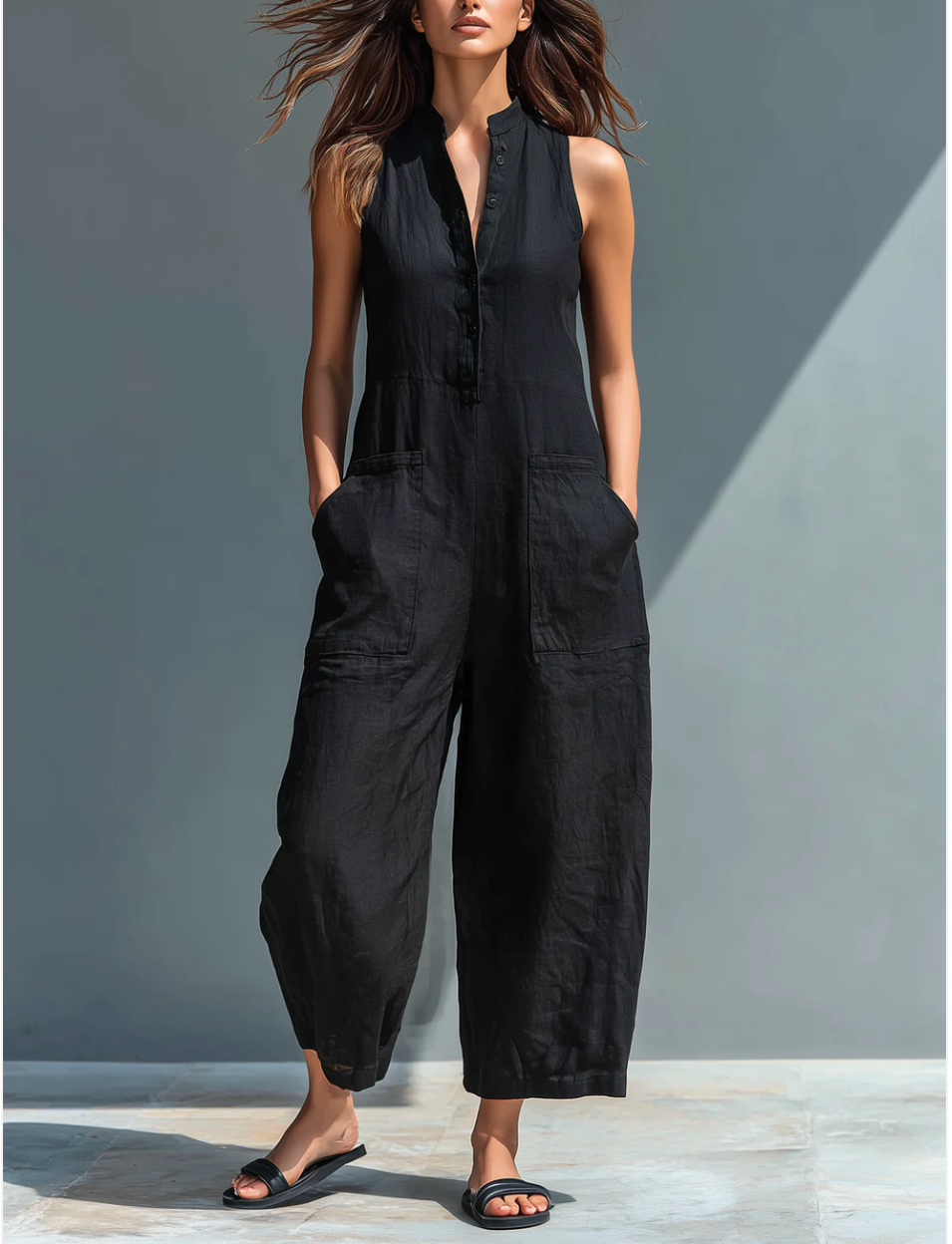 Liria™ Mono Minimalista sin Mangas Elegante