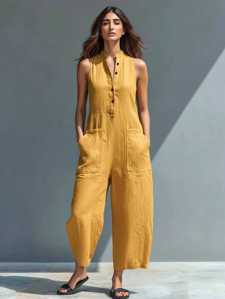 Liria™ Mono Minimalista sin Mangas Elegante