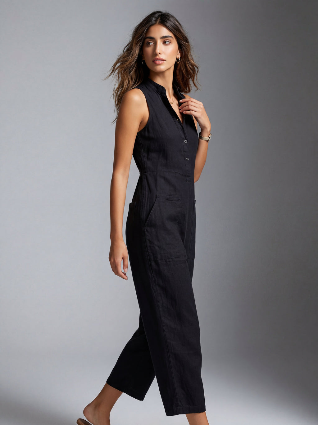 Liria™ Mono Minimalista sin Mangas Elegante
