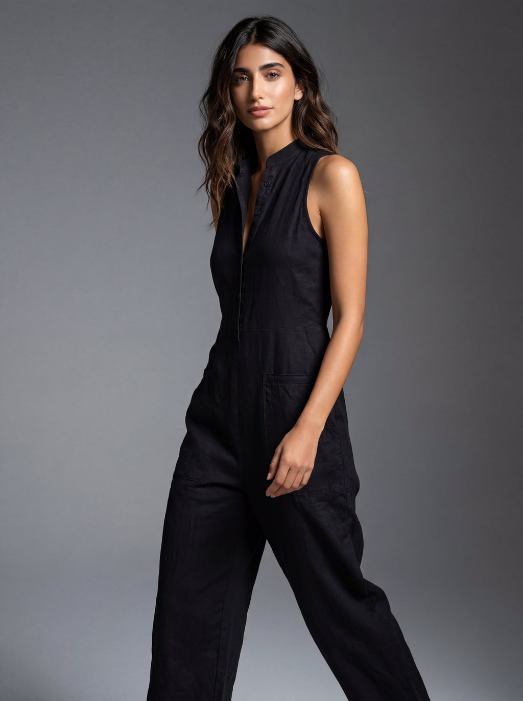 Liria™ Mono Minimalista sin Mangas Elegante