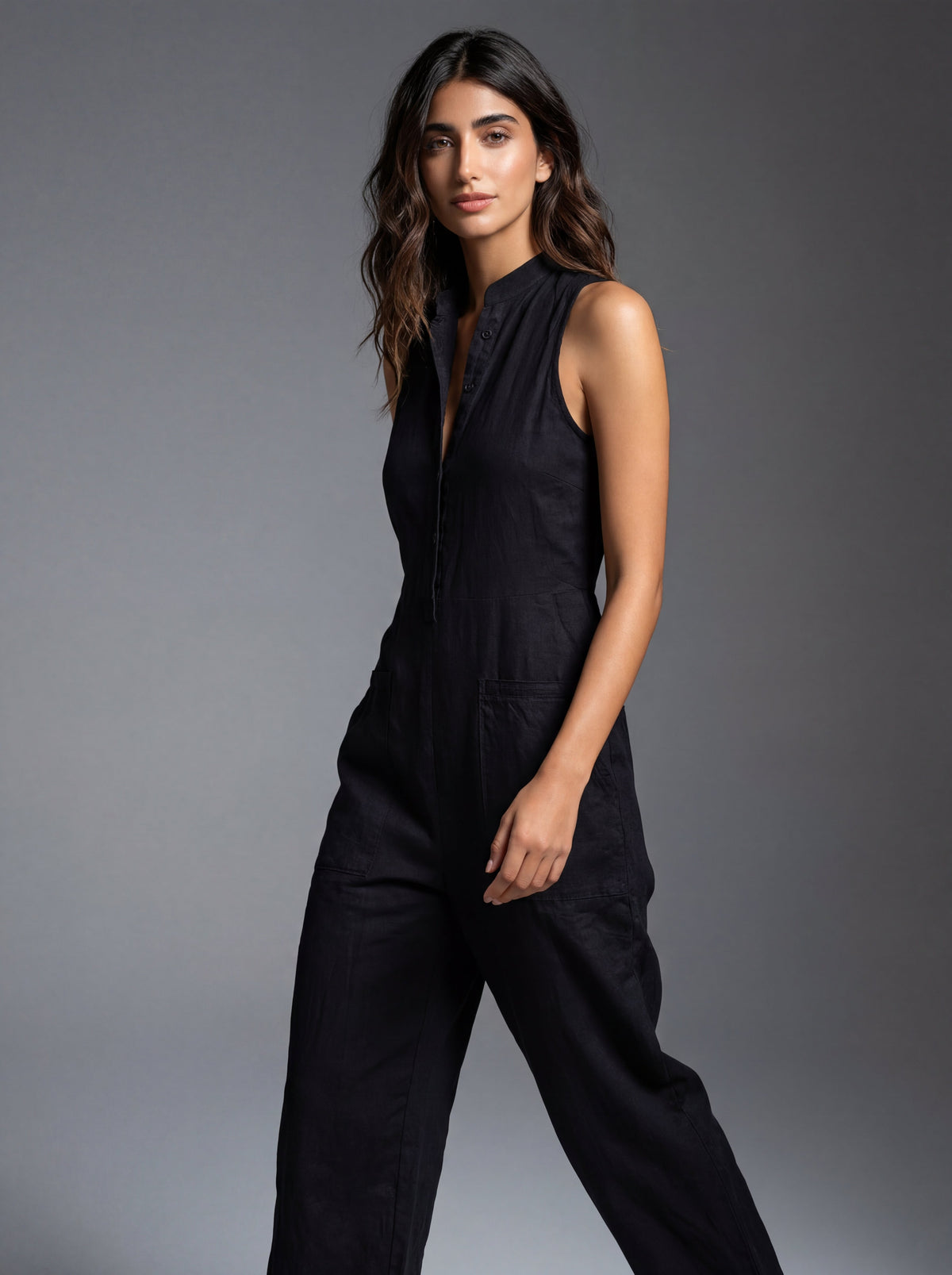 Liria™ Mono Minimalista sin Mangas Elegante