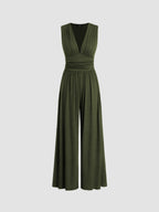 Charity – Mono Elegante sin Mangas de Pierna Ancha