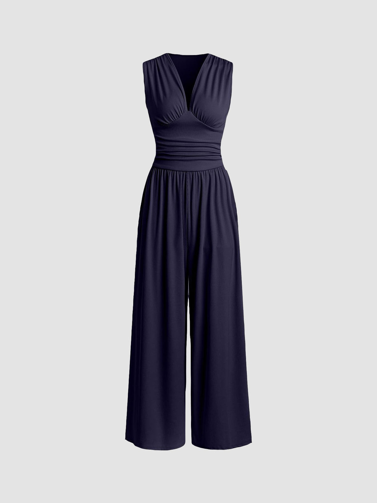 Charity – Mono Elegante sin Mangas de Pierna Ancha