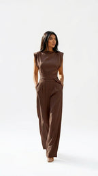 Ariadna™ Mono con Cintura Definida Elegante