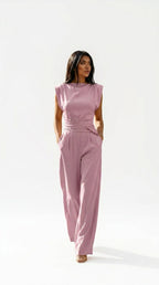 Ariadna™ Mono con Cintura Definida Elegante