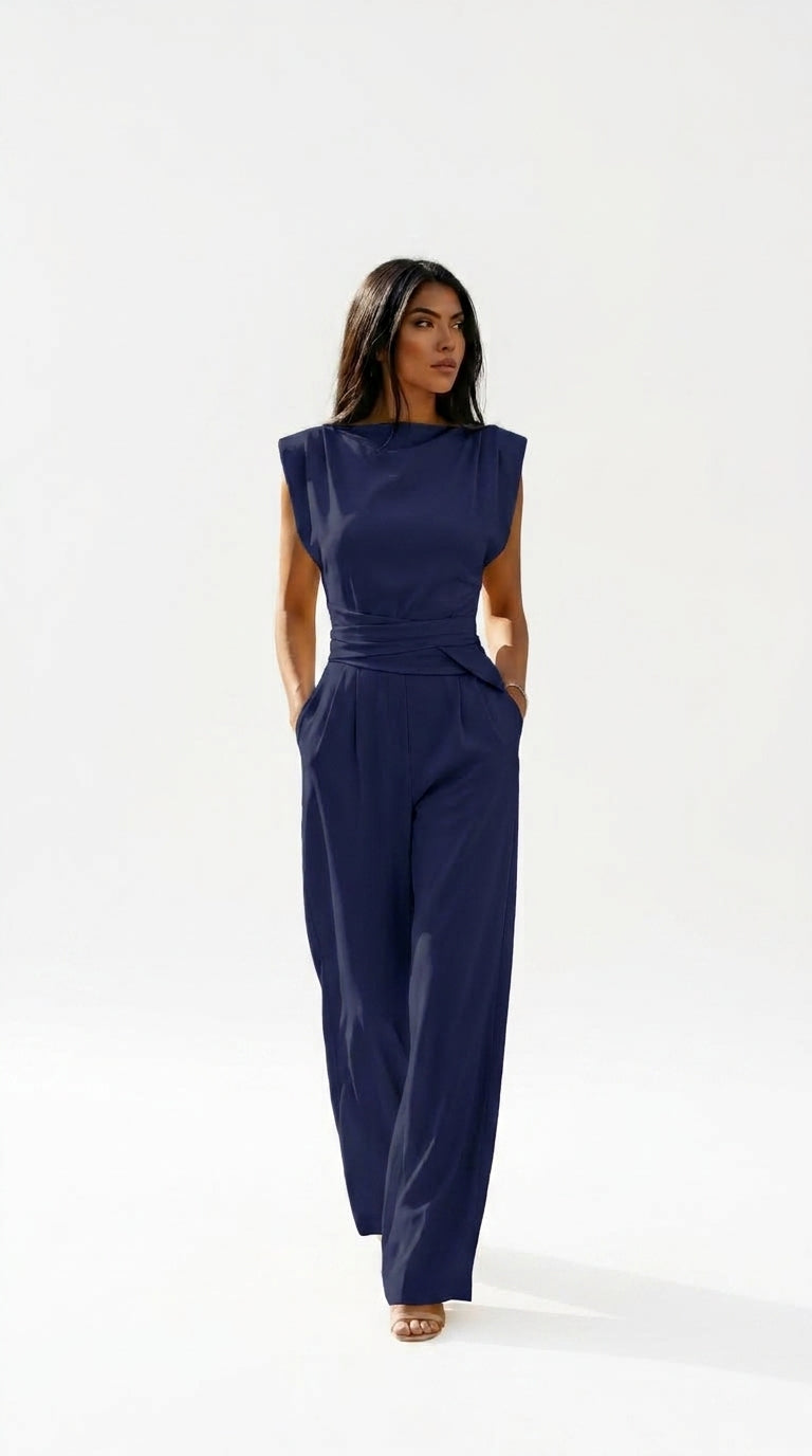 Ariadna™ Mono con Cintura Definida Elegante