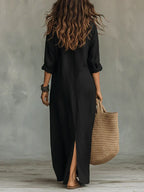 ALBA | Vestido maxi cómodo y elegante con silueta favorecedora