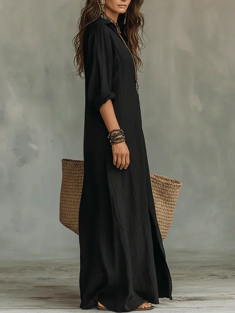 ALBA | Vestido maxi cómodo y elegante con silueta favorecedora