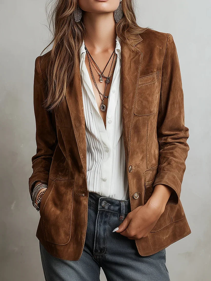 Cristina blazer vintage marrón - vista 1