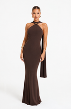 Vestido Safira en Marrón