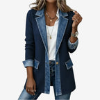 Emilia™ Chaqueta de Mezcla de Denim