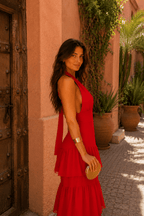 Raquel™ | Vestido rojo estilo Manila