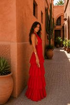 Raquel™ | Vestido rojo estilo Manila