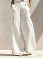 Vittoria | Conjunto blanco elegante de dos piezas